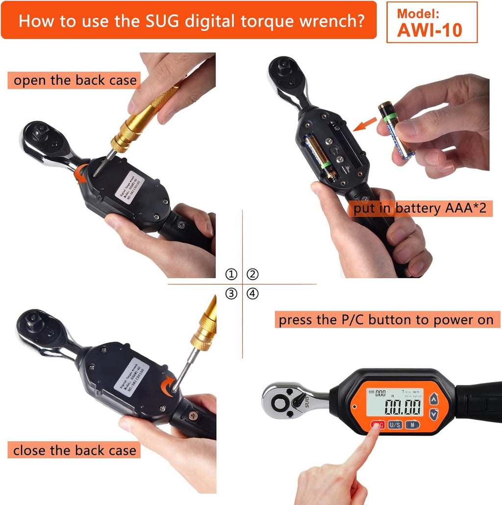 1/4-inch Drive Mini Digital Torque Wrench P34940