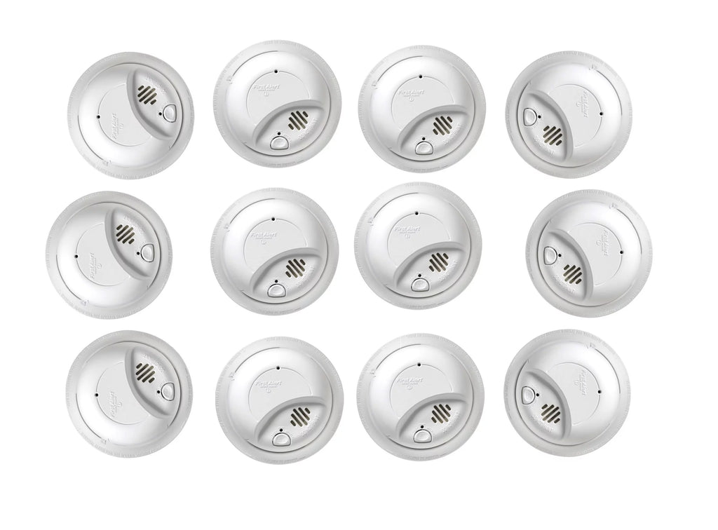12 PACK Hardwired Smoke Alarm with Battery Backup M99443