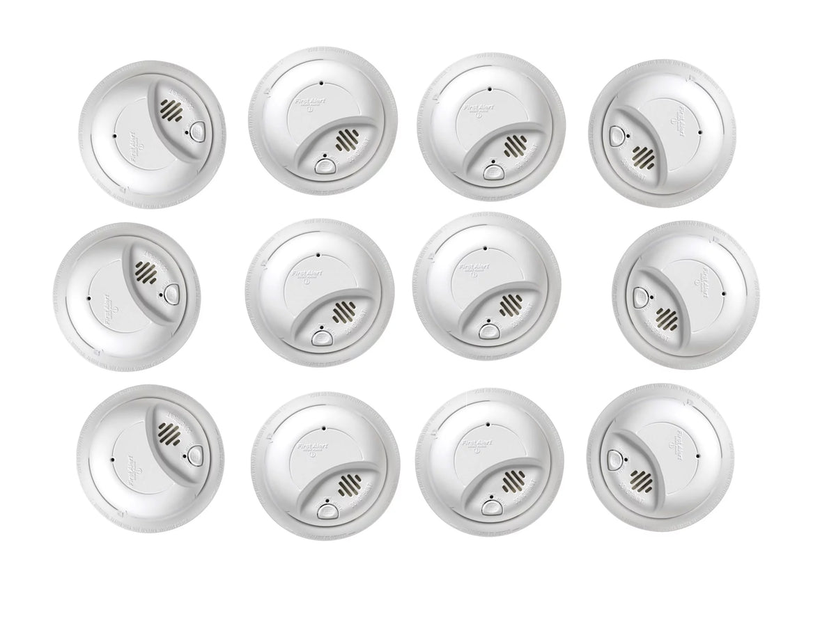 12 PACK Hardwired Smoke Alarm with Battery Backup M99443