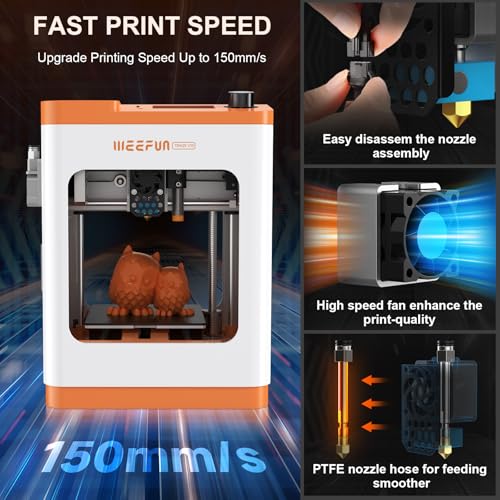 Mini 3D Printer, FDM 3D Printer, Fully Assembled Auto Leveling, Resume Printing, Removable Flexible Magnetic Build Plate R889556