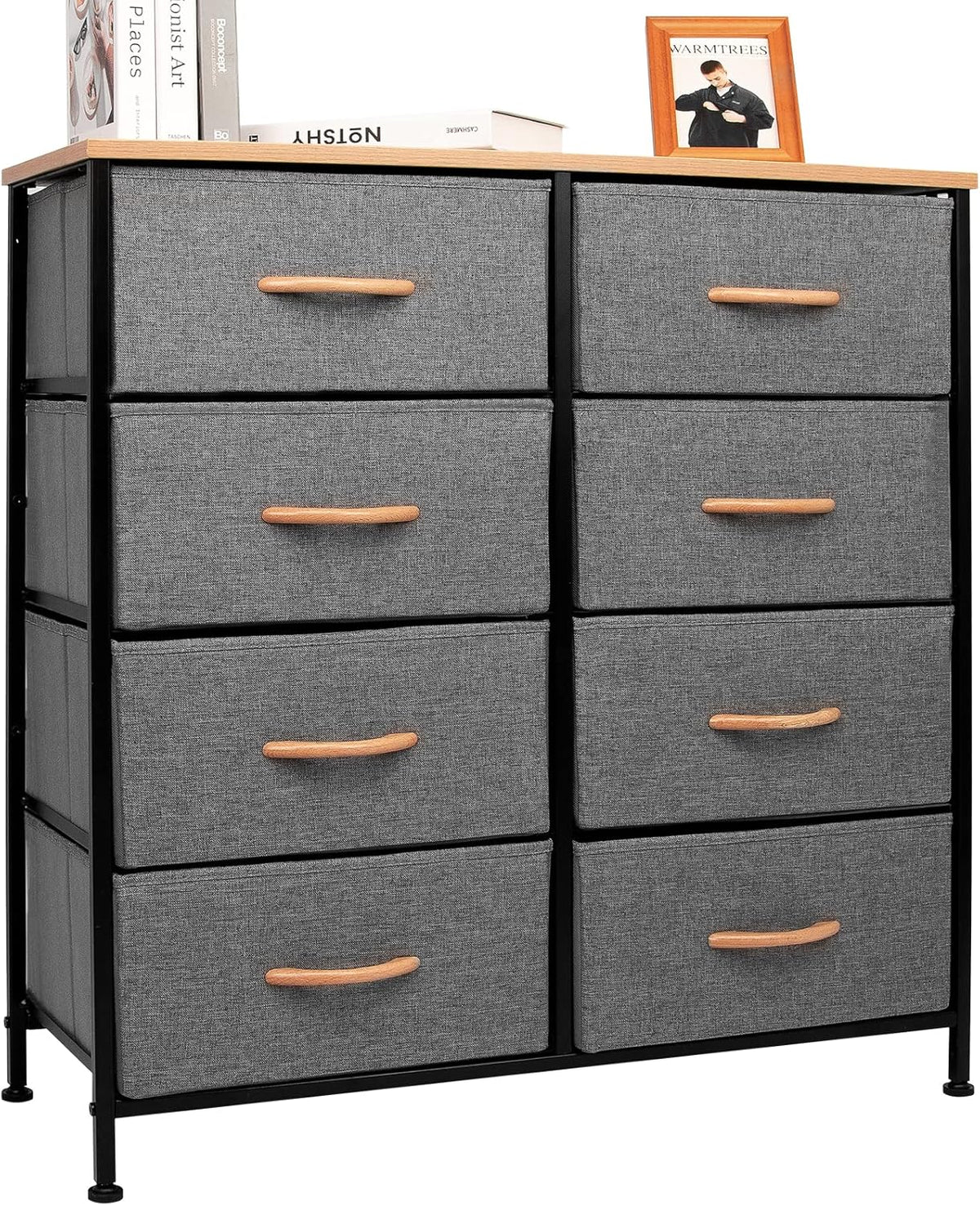 8 Drawer Dresser with Fabric Bins I78099