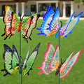 3D Large Butterfly Garden Stakes Decorations Outdoor Lawn Decorative Yard Decor Ornaments (Pack of 4) S85414