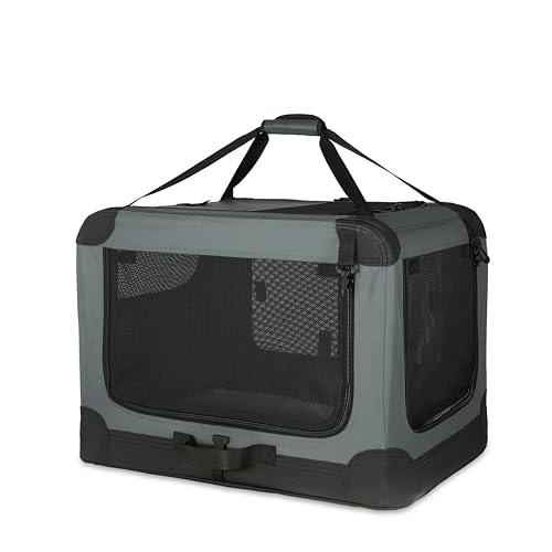 Tan Soft-Sided Folding Dog Travel Crate Kennel U510353