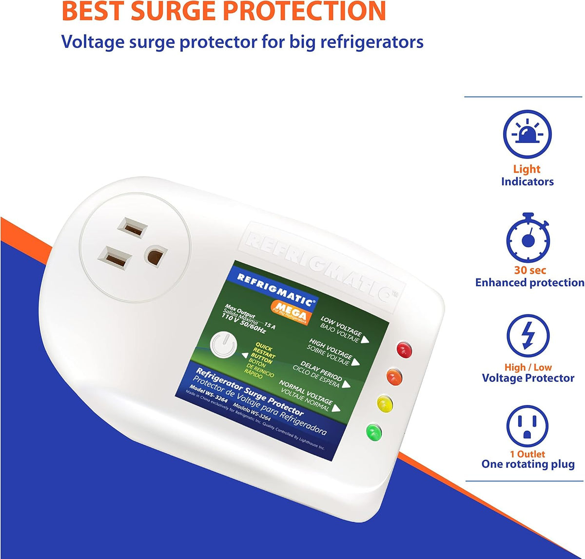 Electronic Voltage & Surge Protector F439