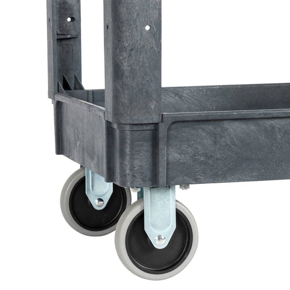 Grey Three-Layer Plastic Storage Trolley Q747237