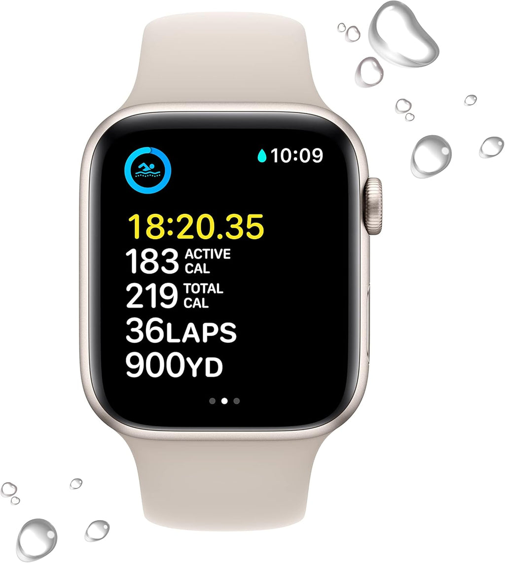 Starlight Aluminum 44mm GPS Smart Watch with Starlight Sport Band M1390