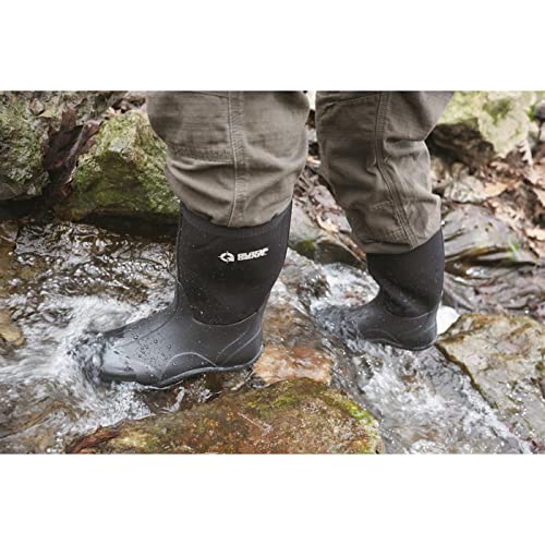 Men's Waterproof Rubber Hunting Work Rain Boots 12", 5mm Neoprene V7828