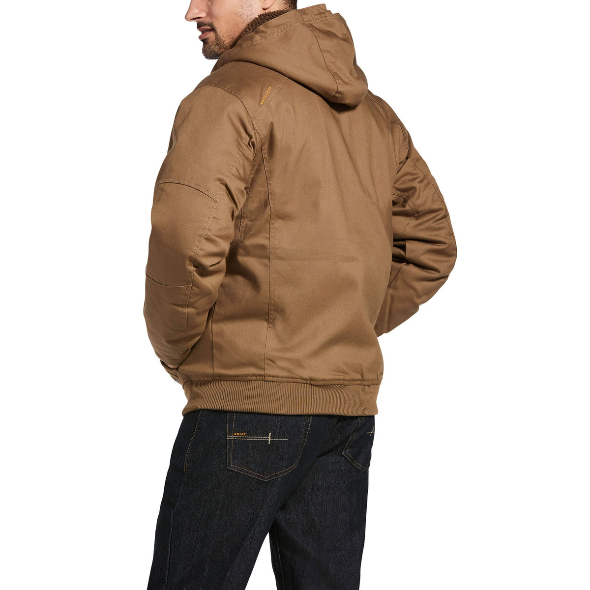 Khaki Hooded Work Jacket L6671