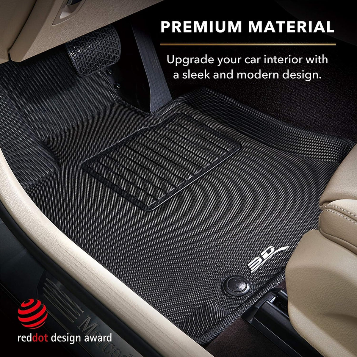 All-Weather Floor Mats Custom Fit Car Floor Liners Black K464391