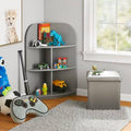 Wood 3 Shelf Corner Bookcase J170