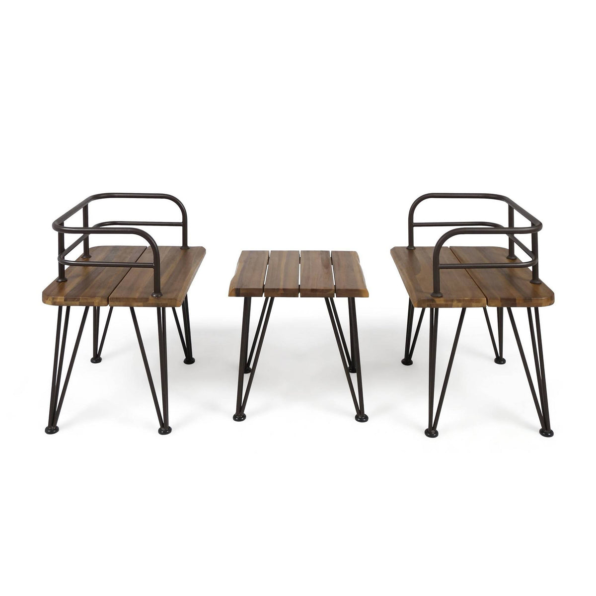3-Piece Acacia Wood Chat Set I6471