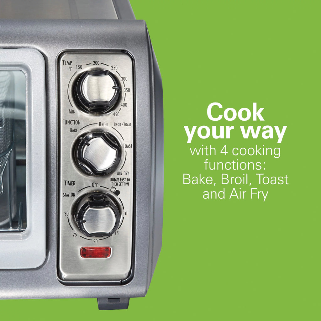 Sure-Crisp Air Fryer Toaster Oven, 6 Slice, Stainless Steel R763336