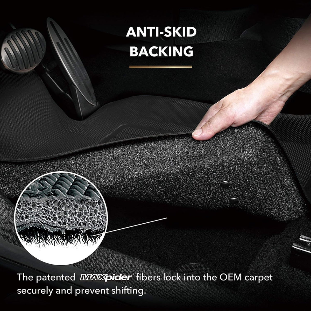 All-Weather Floor Mats Custom Fit Car Floor Liners Black K464391