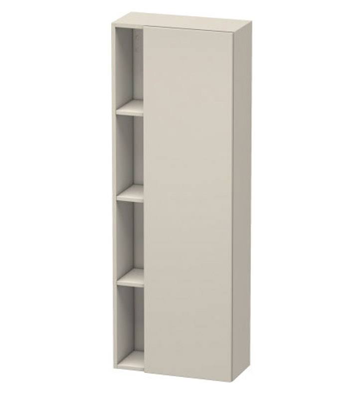 Tall Cabinet Natural Walnut White Matt K523928