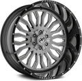 Milled Brushed with Black Lip 20x9 Wheel R3395