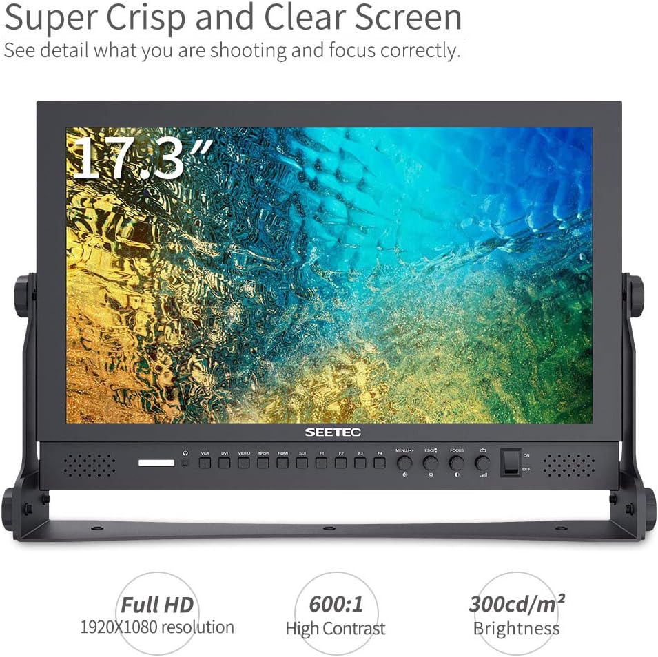 17.3 Inch 1920x1080 Desktop Monitor with 3G-SDI HDMI AV YPbPr R319932