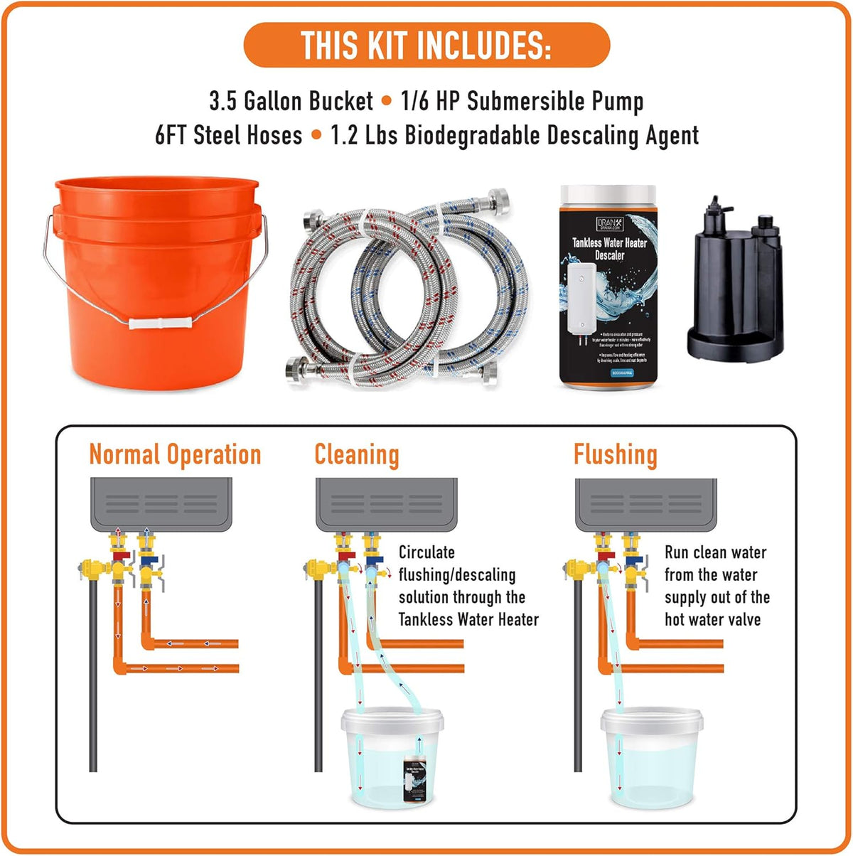 Tankless Water Heater Descaler Kit W103