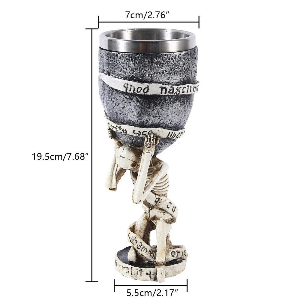 Stainless Steel Gothic Wine Cups Q25593