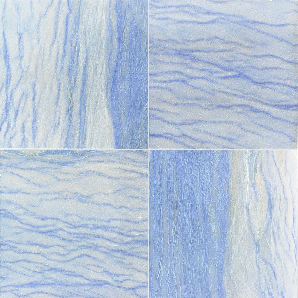 Blue 12x12 Polished Marble Mosaic Tile K179