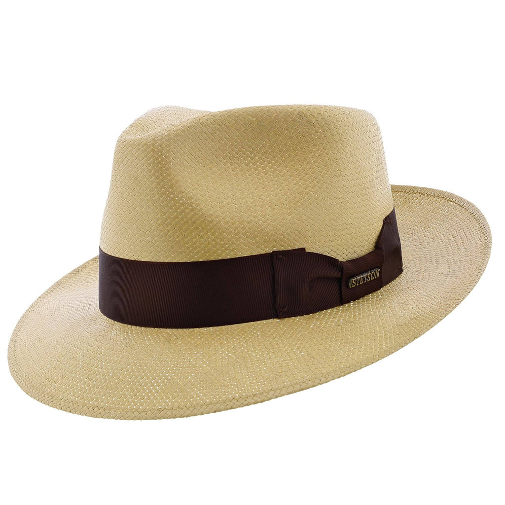 Shantung Straw Fedora Hat Q2514