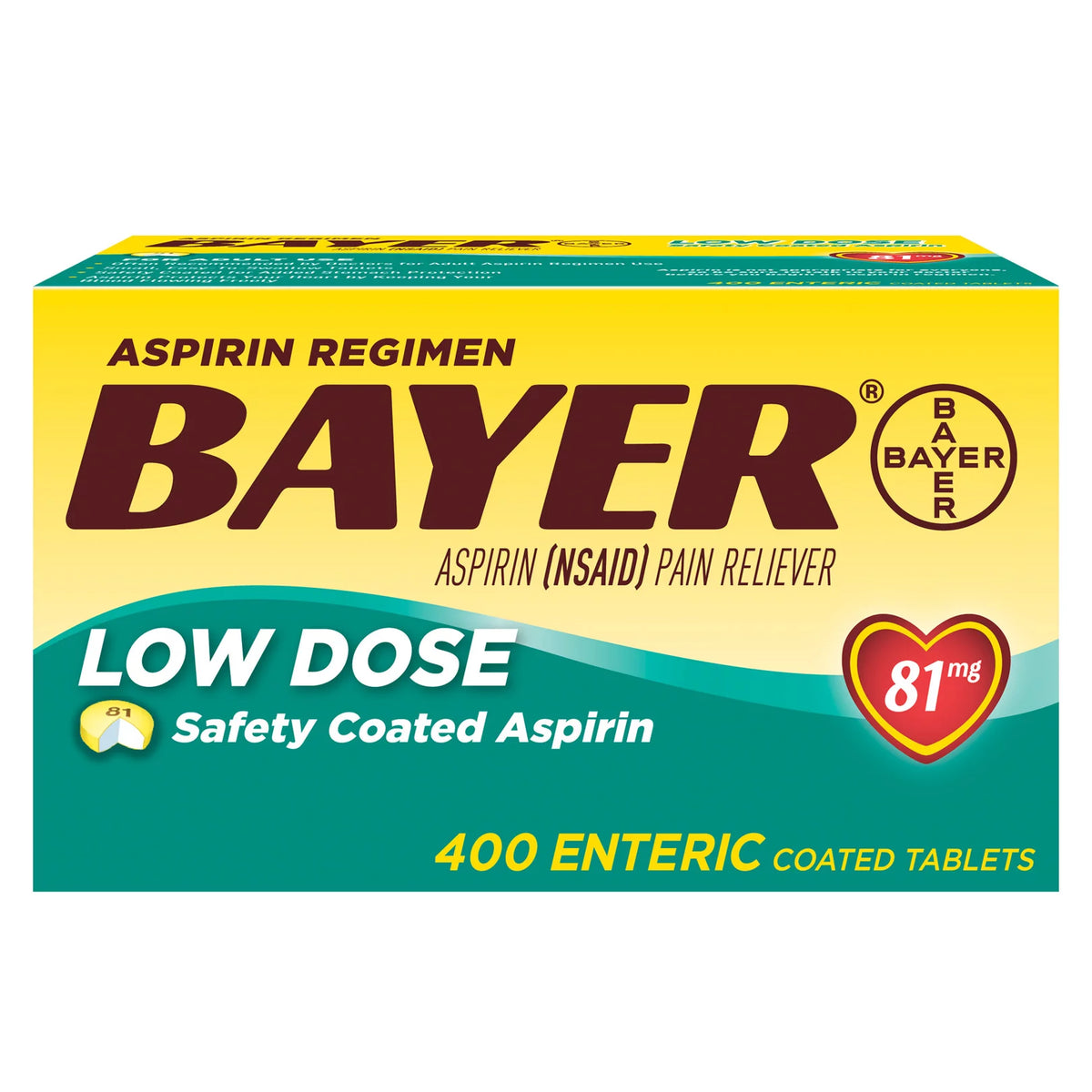 Low Dose 81 Mg. 400 Enteric Coated Tablets B6159