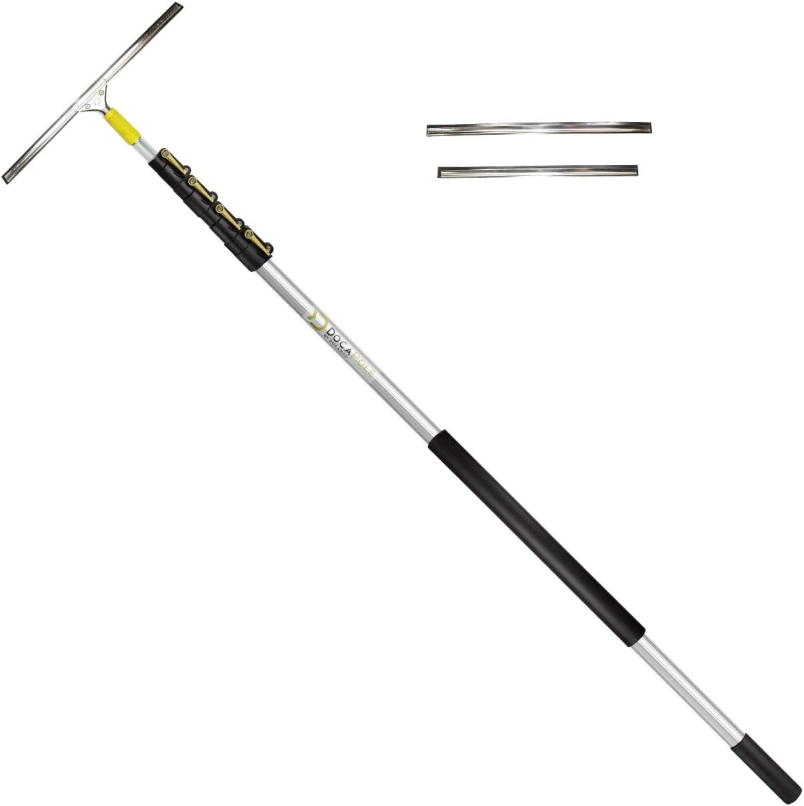 7-30 Foot Extension Pole + Window Squeegee with Removable Blades R977