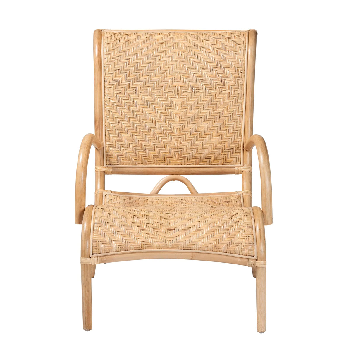 Natural Brown Rattan Lounge Chair M3379