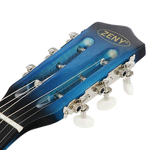 Natural Acoustic Guitar With Guitar Case, Strap, Tuner and Pick V8929
