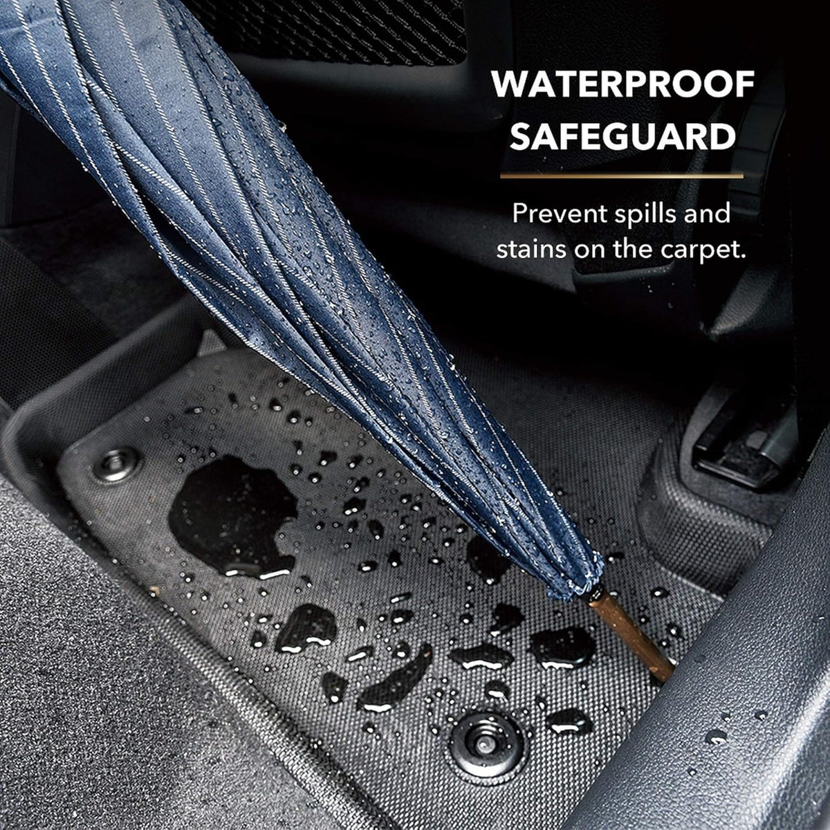 All-Weather Floor Mats Custom Fit Car Floor Liners Black K464391