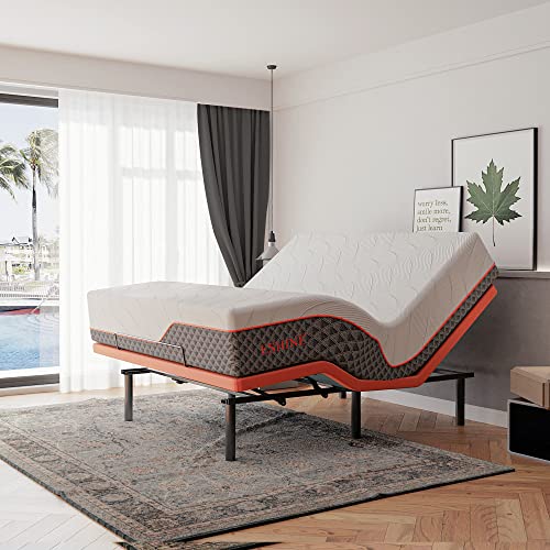 Split King Adjustable Bed Frame with Mattress A2102