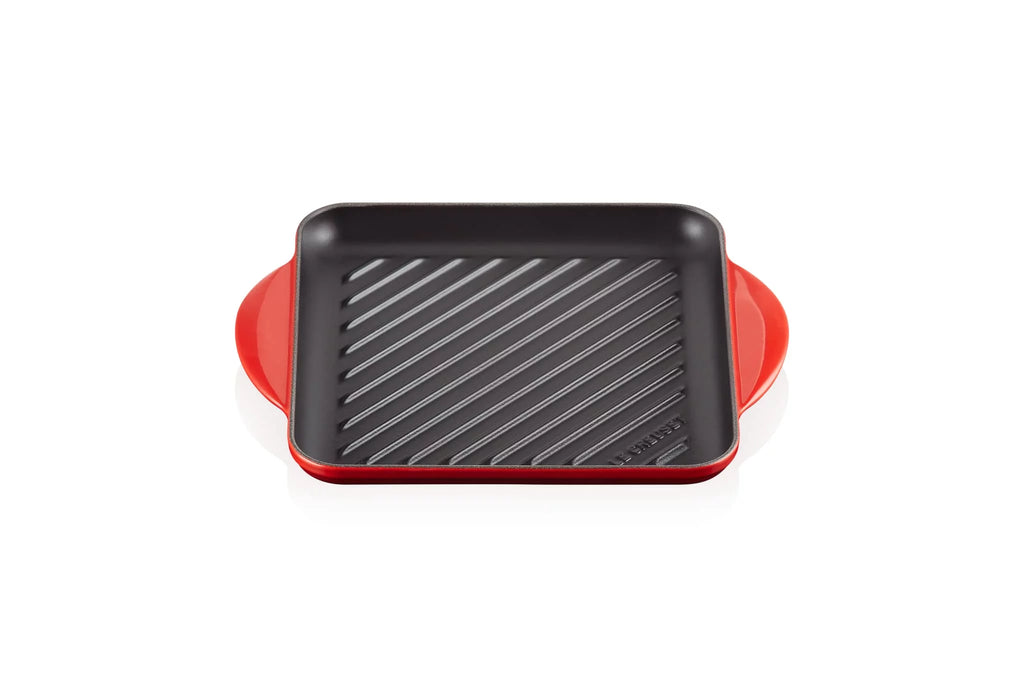 9.5" Enameled Cast Iron Square Skillet Grill E522
