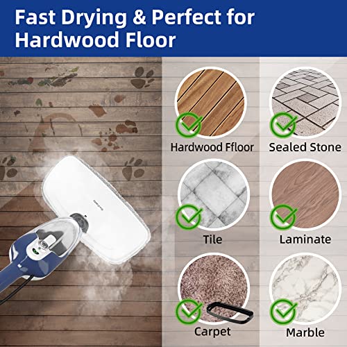 10-in-1 Floor Steamer Detachable Multi-Purpose Handheld Steam Cleaner with 11 Accessories M16675