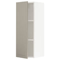 Wall Cabinet, White/Beige, 15x15x40 H57367