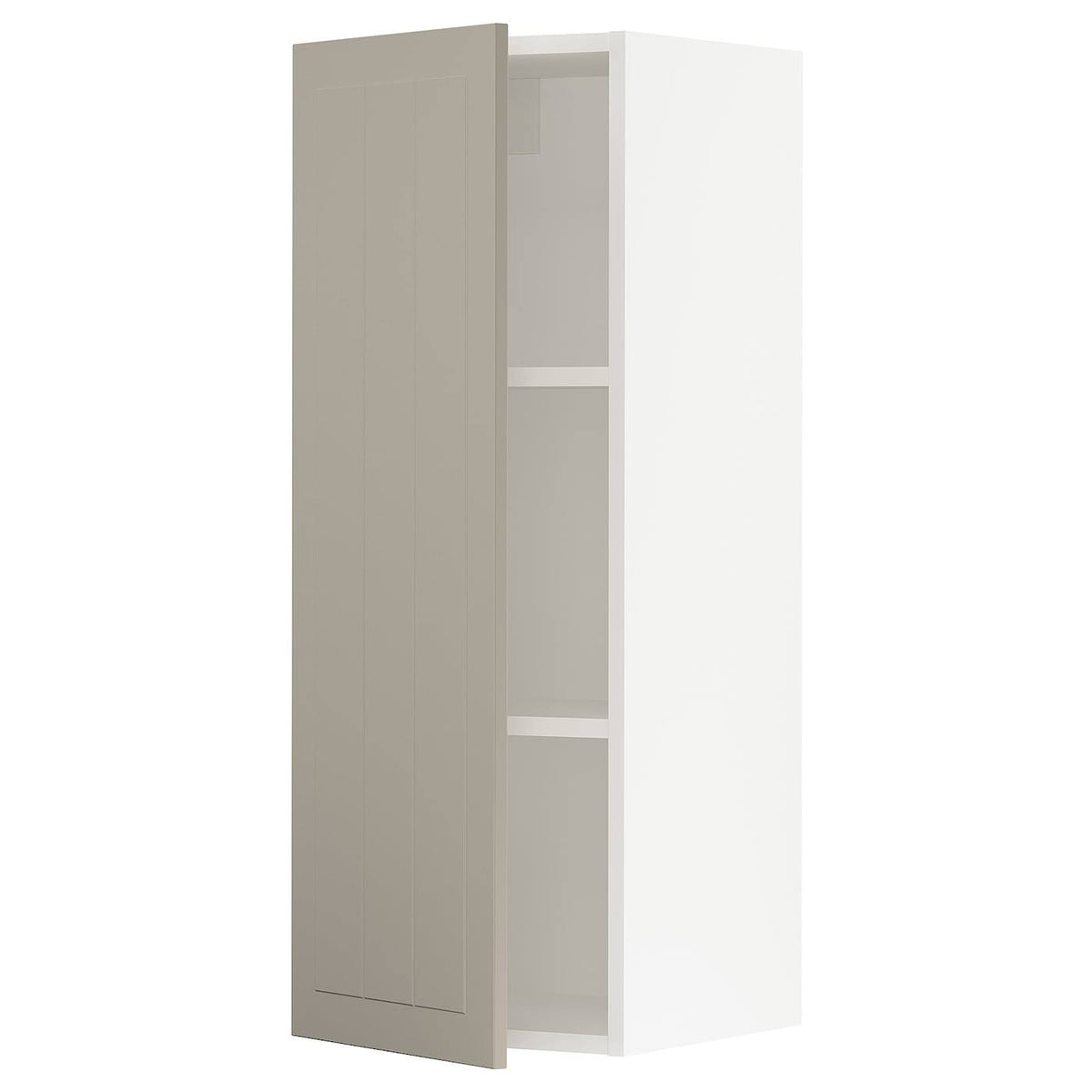 Wall Cabinet, White/Beige, 15x15x40 H57367