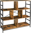 3-Tier Square Bookcase with 7 Open Storage Shelves H24355