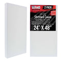 24x22 x 48x22 Gallery Depth 1-1/2x22 Profile Stretched Canvas 2-Pack Acrylic Gesso Triple Primed 12-Ounce 100% K92144