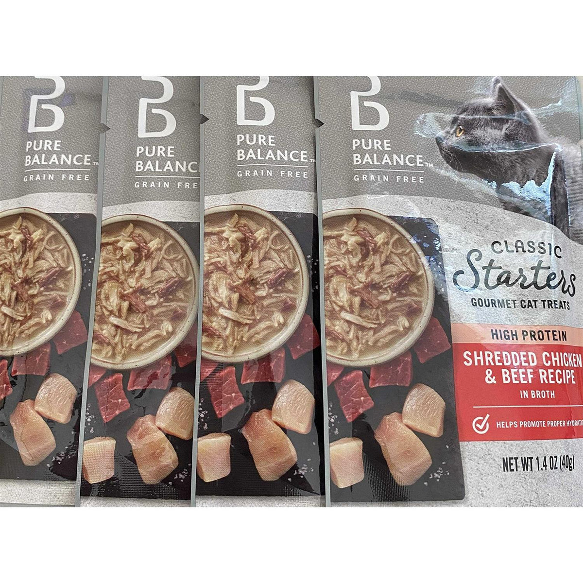 Shredded Chicken & Beef Broth Cat Treats S849