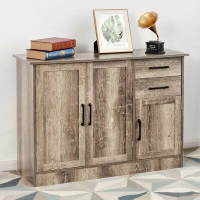 Natural Foundstone Buffet Storage Cabinet Console Table J4600