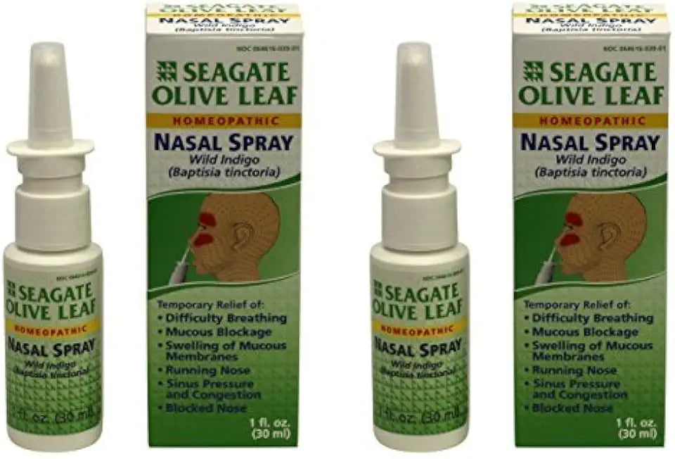 Homeopathic Olive Leaf Nasal Spray 1 oz, 2 Pack H880