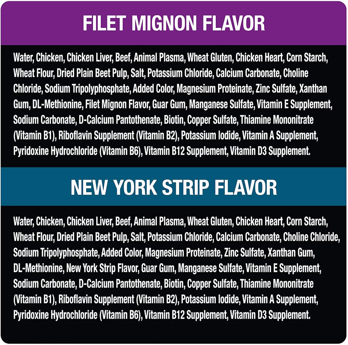 Adult Soft Wet Dog Food Filets in Gravy Variety Pack, 12 3.5 oz Trays Y251