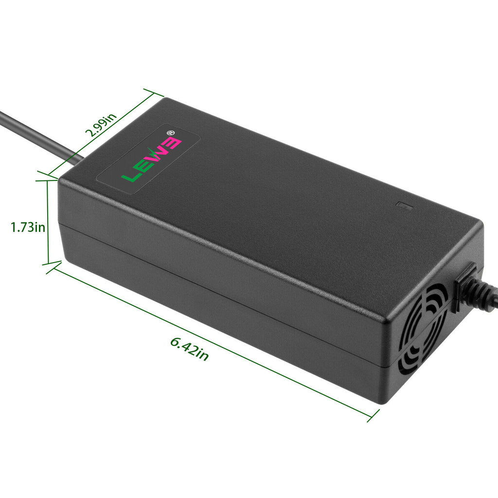 54.6V 2A E-bike Charger for 48V Li-ion Battery 5.5x2.1/2.5mm Tip S2246