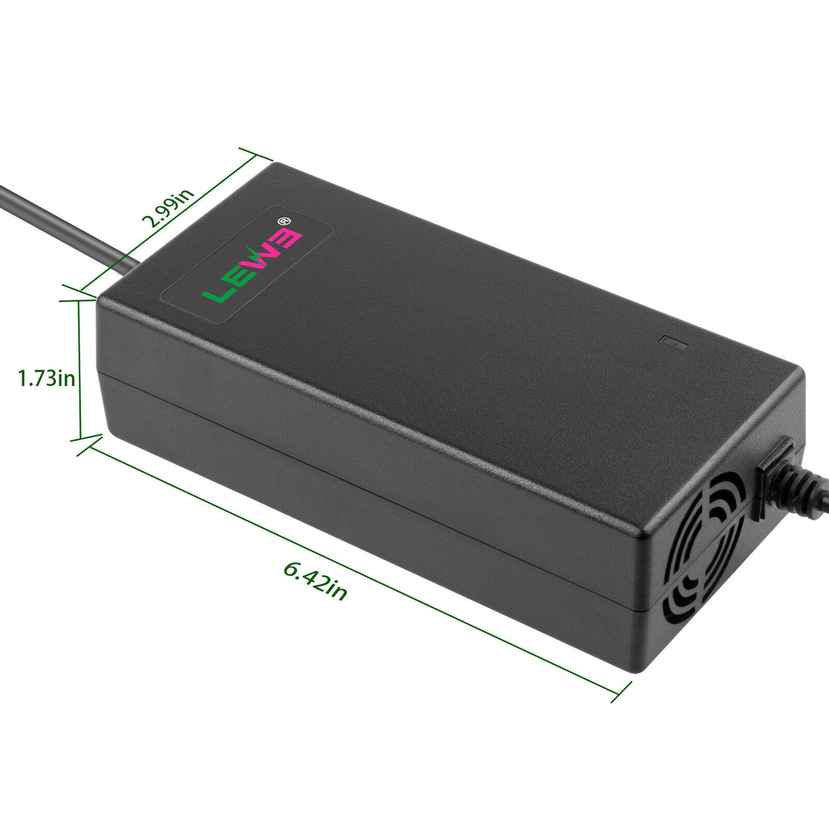54.6V 2A E-bike Charger for 48V Li-ion Battery 5.5x2.1/2.5mm Tip S2246