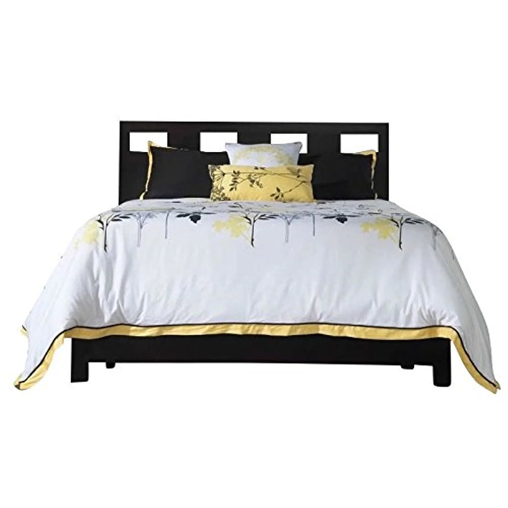 Espresso Solid Wood Platform Storage Bed C24486