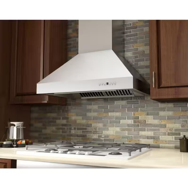 30 in. 400 CFM Convertible Wall Mount Range Hood Stainless Steel U914