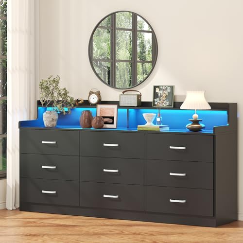 Light Oak 6 Drawer Dresser D4643
