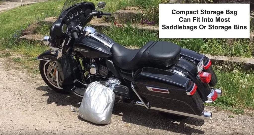 Motorcycle Cover with Securing Straps and Storage Bag R755768