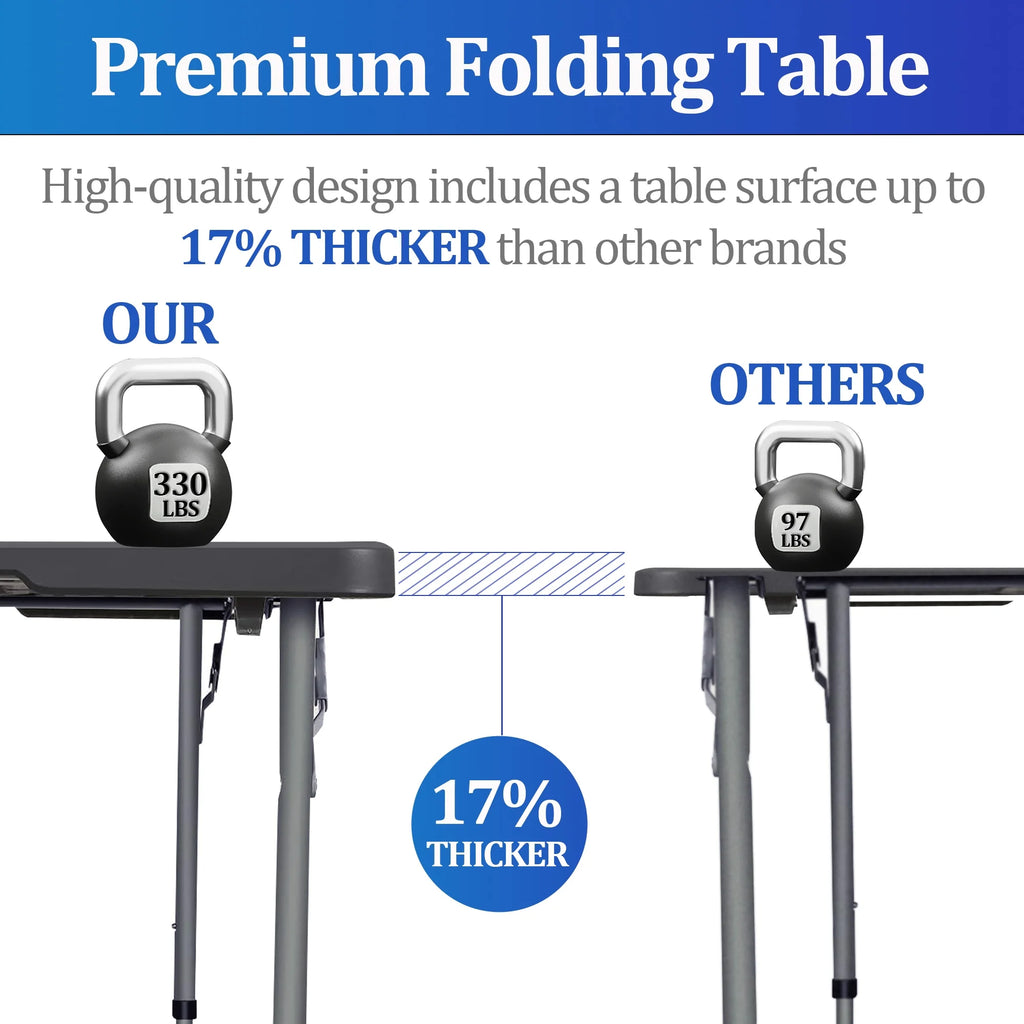 4 Foot Height Adjustable Folding Table S2566