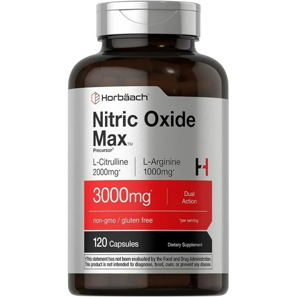 3000mg 120 Capsules Nitric Oxide Supplement L527