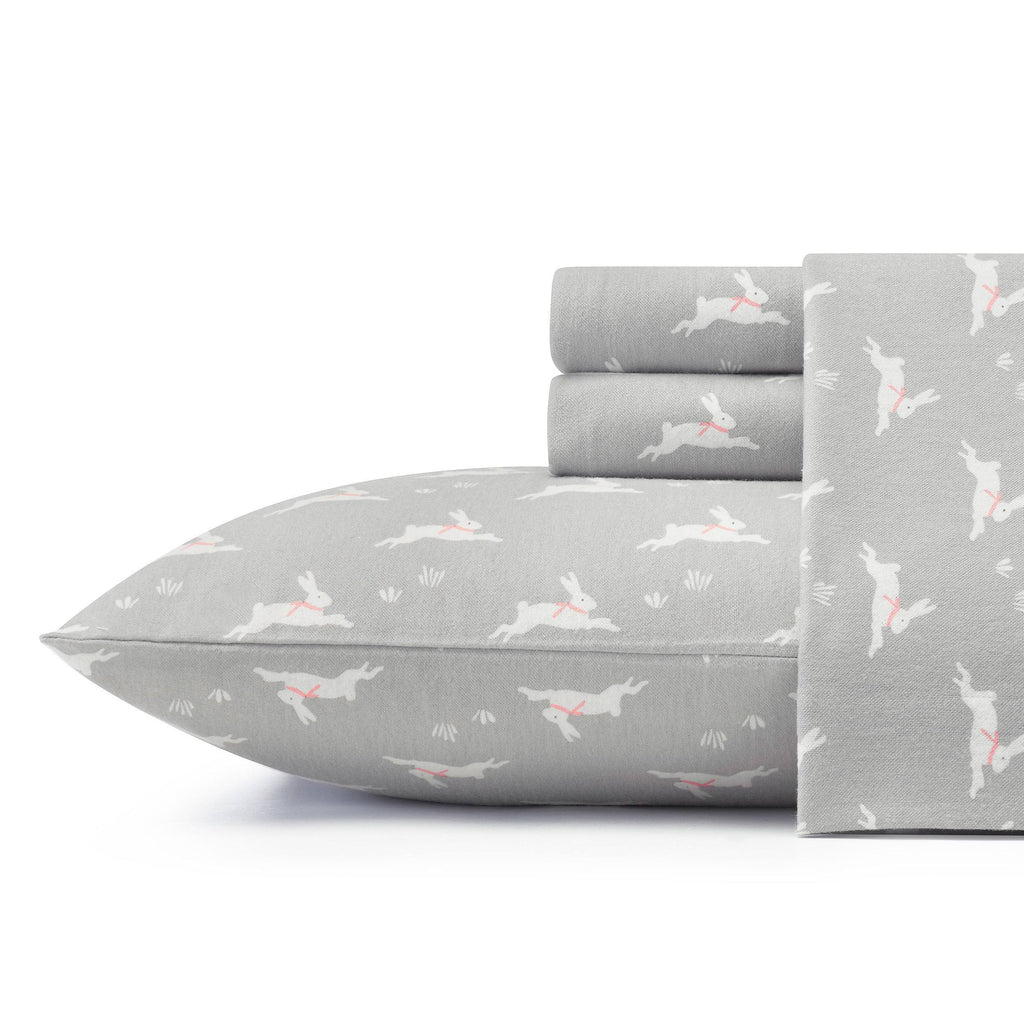 Beige Flannel Full Sheet Set R969