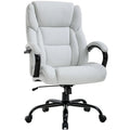 White Wide Seat Ergonomic High Back Office Chair with Lumbar Support H34604